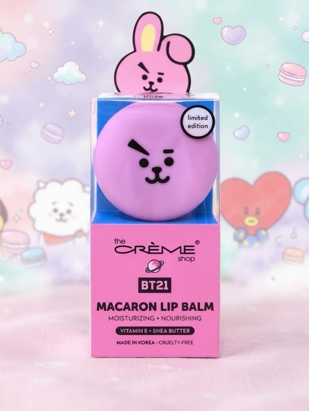 BT21 Macaron Lip Balm - Pink (Limited Edition)
